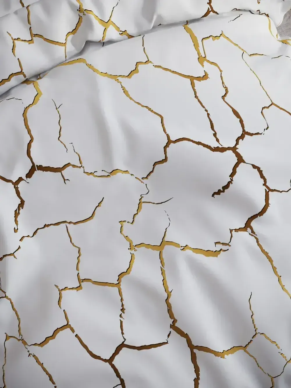 Декоративная наволочка с рюшами, оборками "Кракле(белый)" 50х70 см, 1 шт, без молнии