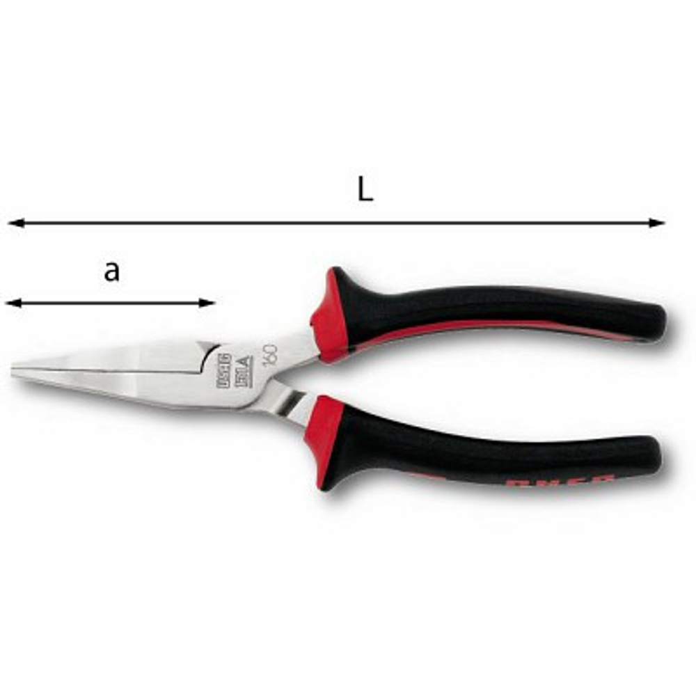 131 A Плоскогубцы со сверхдлинными, тонкими прямыми захватами, 160мм, USAG (Италия)