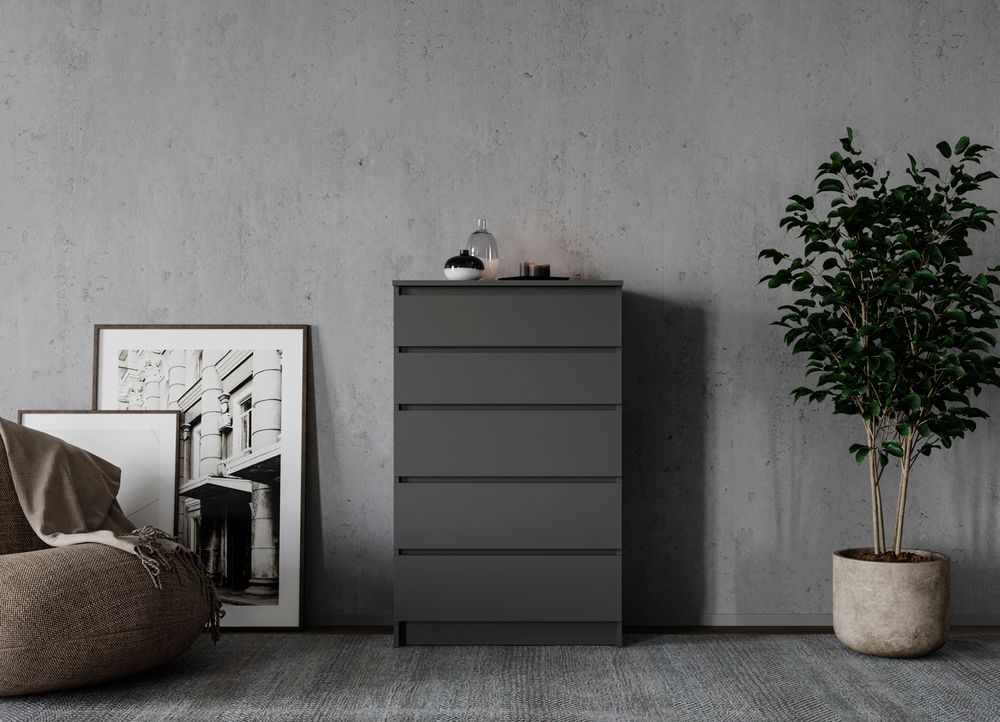 МС Мори Комод МК 700.5 Графит, ДСВ Мебель