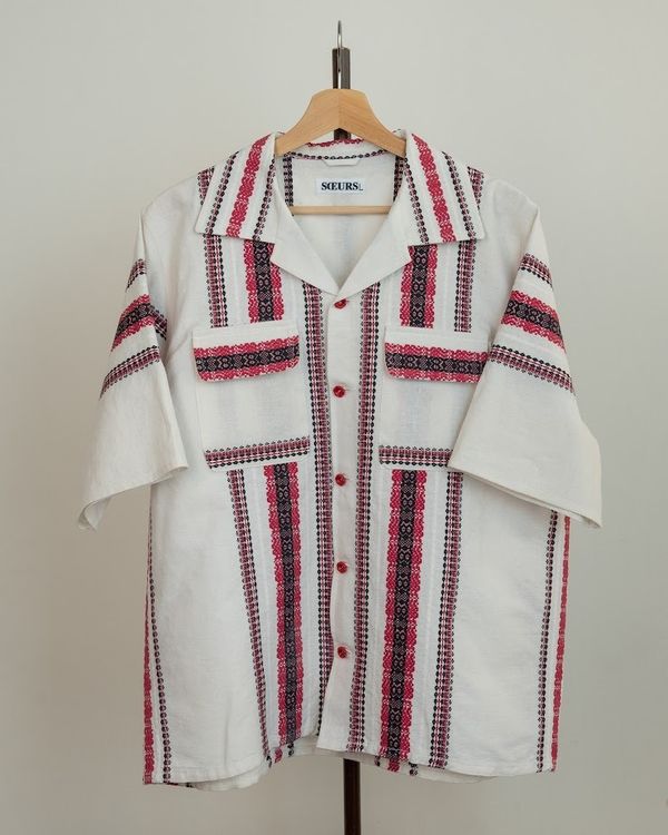 Рубашка с Карманами на Клапанах белая - фото 1