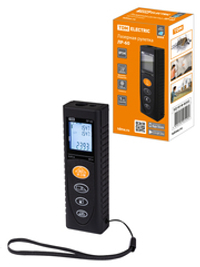 Лазерная рулетка ЛР-60, дальность 60 м, точность 2 мм, подсветка, IP54, 2хAAA, “Алмаз” TDM