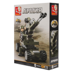 Конструктор блочный Слубан 8-В-1 Пушка с фигуркой, 95эл. коробка 227116