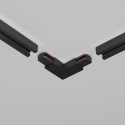 Коннектор питания угловой с вводом питания Maytoni Unity TRA001CLB-11B