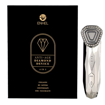 Инновационный косметологический аппарат для антивозрастного ухода «Даймонд бьюти гаджет 4 в 1» для лица и зоны декольте Enhel Beauty