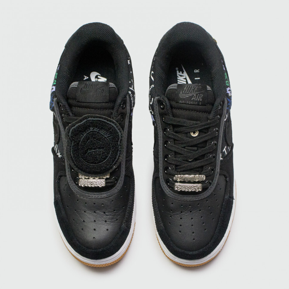 кроссовки Nike Air Force 1 Low x Travis Scott Cactus Jack Black White