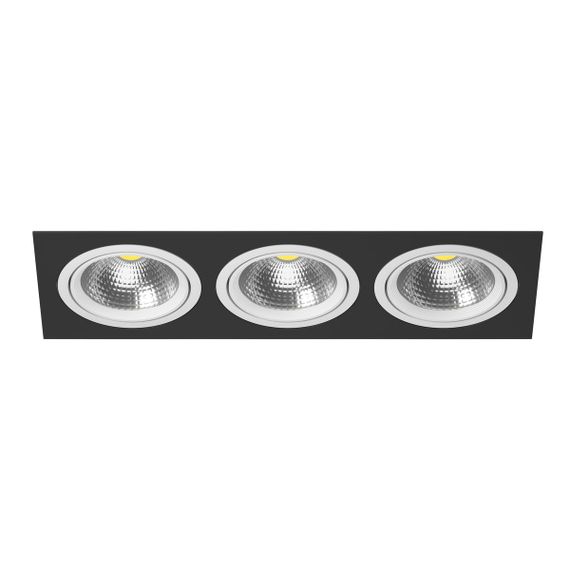 Комплект из светильника и рамки Lightstar Intero 111 (217837+217906+217906+217906) i837060606