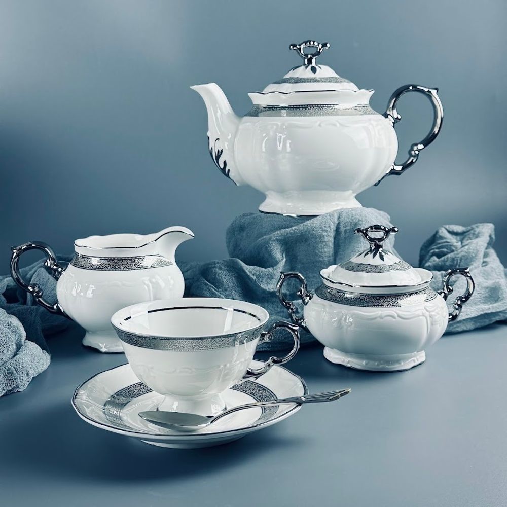 Lenardi 225-063 Чайный сервиз 15пр. в под.уп.(х4)Костяной фарфор