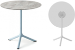 Стол ламинированный обеденный складной Scab Design Tripe Folding, голубой, каменный