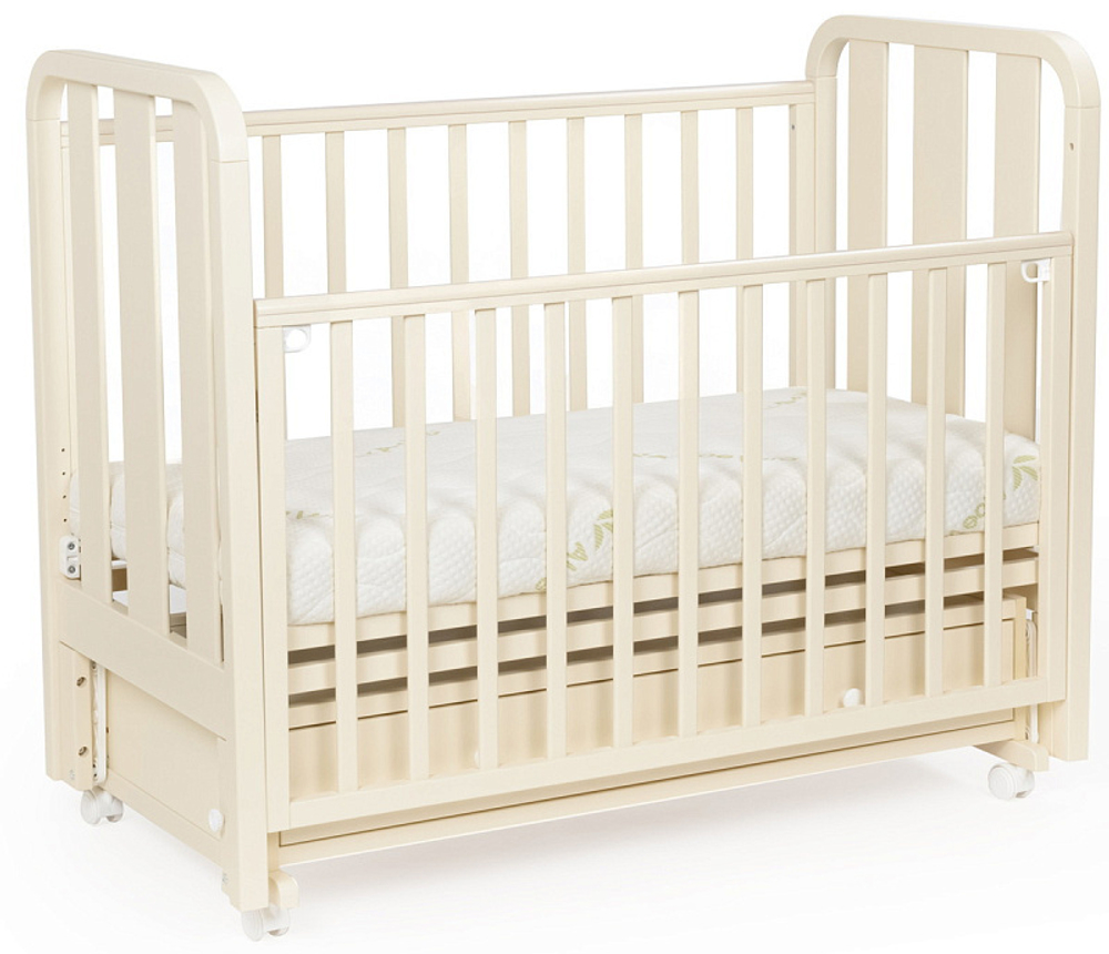 Детская кроватка Bebizaro Heirloom маятник универсальный с ящиком BZHMMUYA/02/VA Vanilla