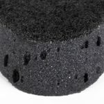 Губки для посуды OVAL BLACK 95х65х35 мм КОМПЛЕКТ 6 шт., КРУПНОПОРИСТЫЙ поролон/абразив LAIMA, 608649