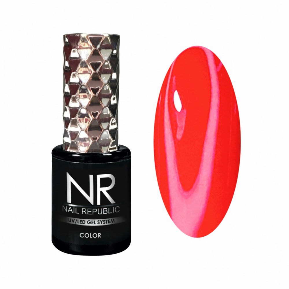 Nail Republic Гель-лак NR-232 Красный коралл, 10 мл