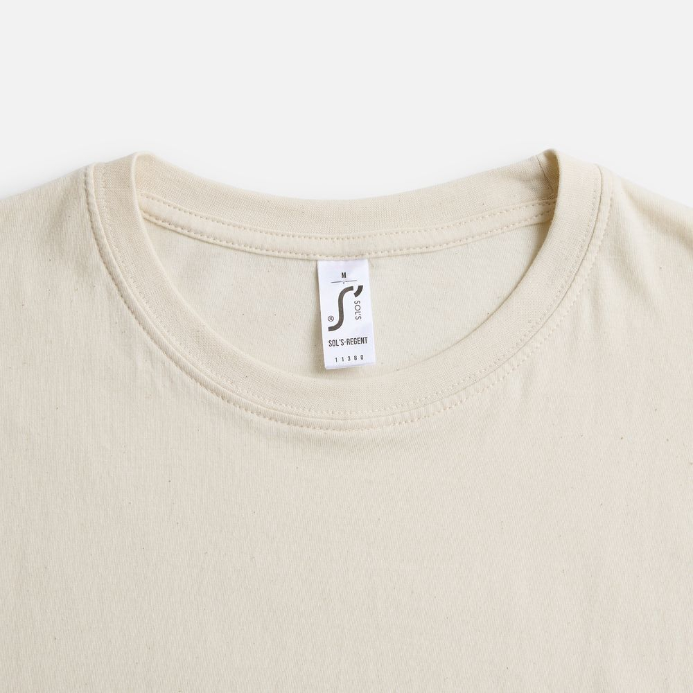 Футболка унисекс Regent 150, светло-бежевая (неокрашенная)