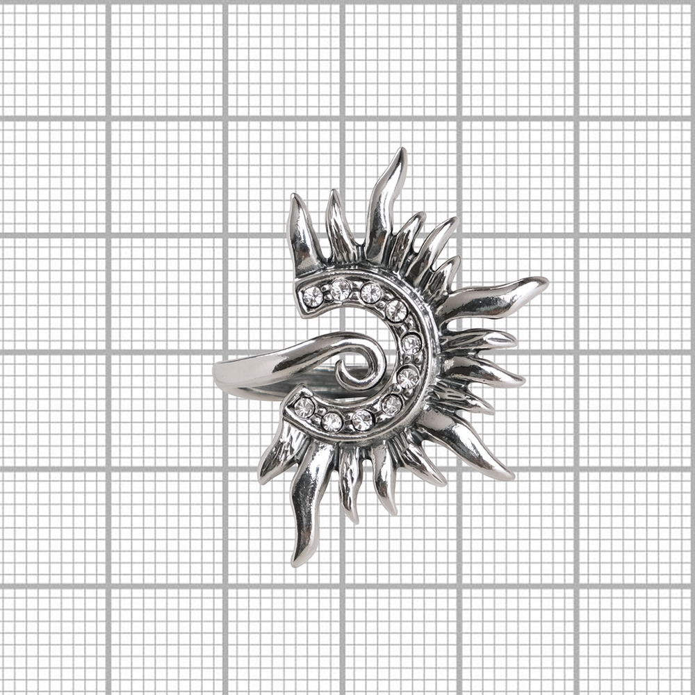 "Баббара" кольцо в серебряном покрытии из коллекции "Ра" от