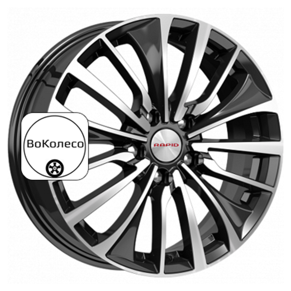 6,5x17/4x100 ET41 D60,1 Flanker-оригинал (КС905) Алмаз черный K&K