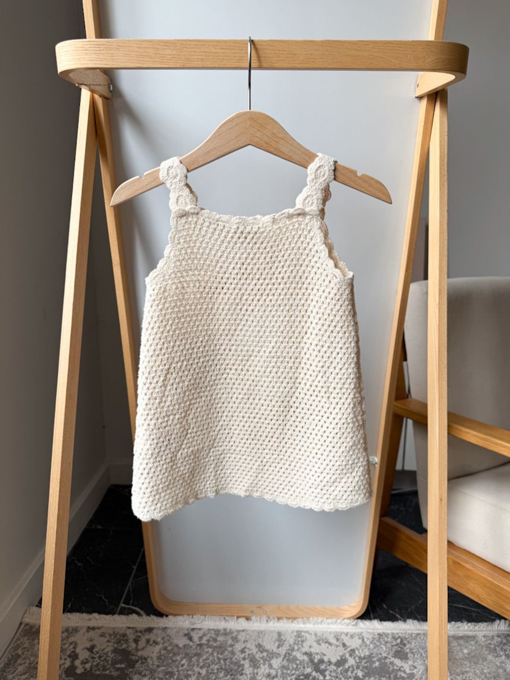 Хлопковое вязаное платье Zara, 86