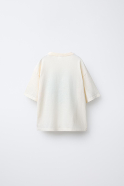 ZARA ФУТБОЛКА С ПРИНТОМ FELIX THE CAT ©, ЭКРЮ