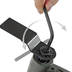 Осциллирующий многофункциональный инструмент 300 Вт, 6 регулируемых скоростей с аксессуарами 16 шт