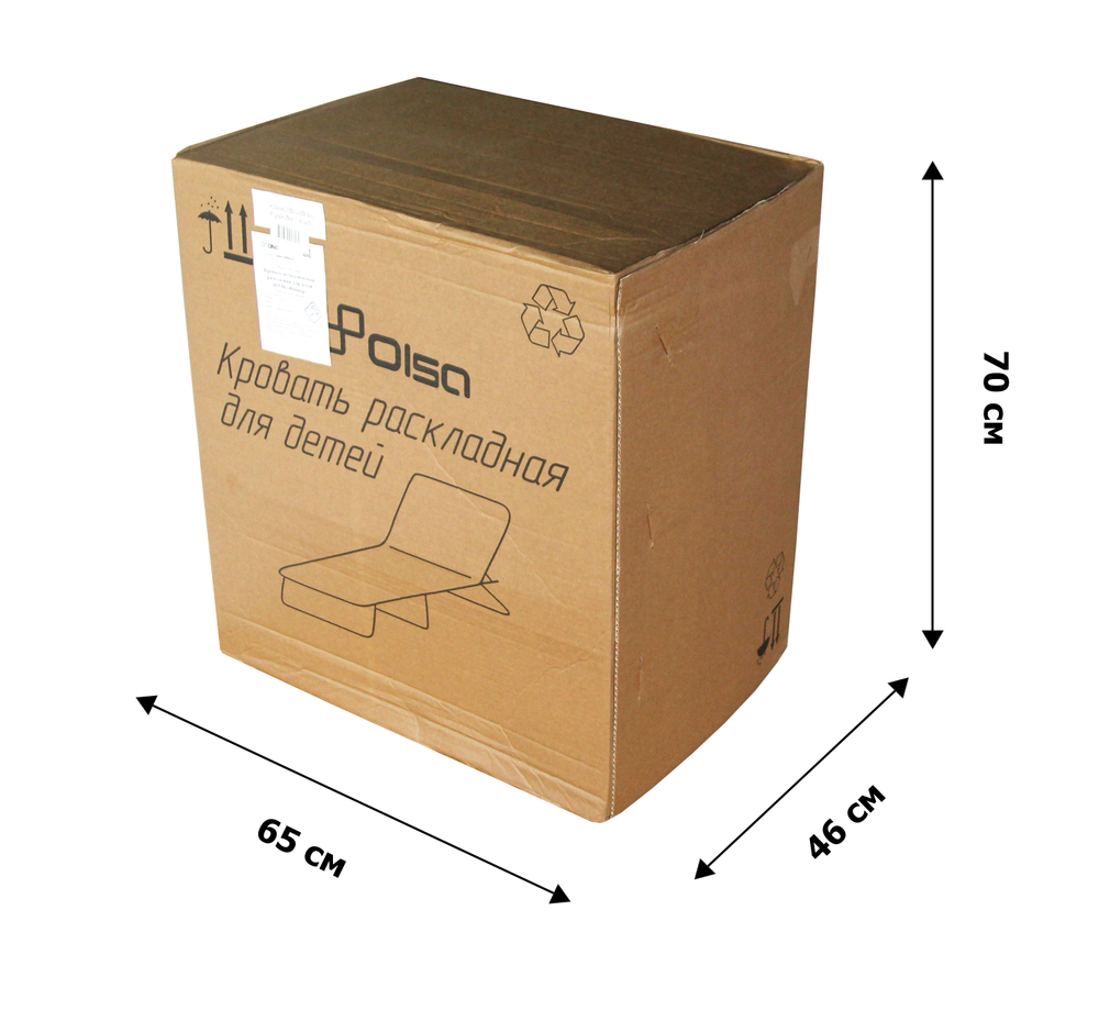 Кровать раскладная Юниор жесткая арт.С89/89 (цвет ткани бежевый рис.город (4 шт. в уп.)