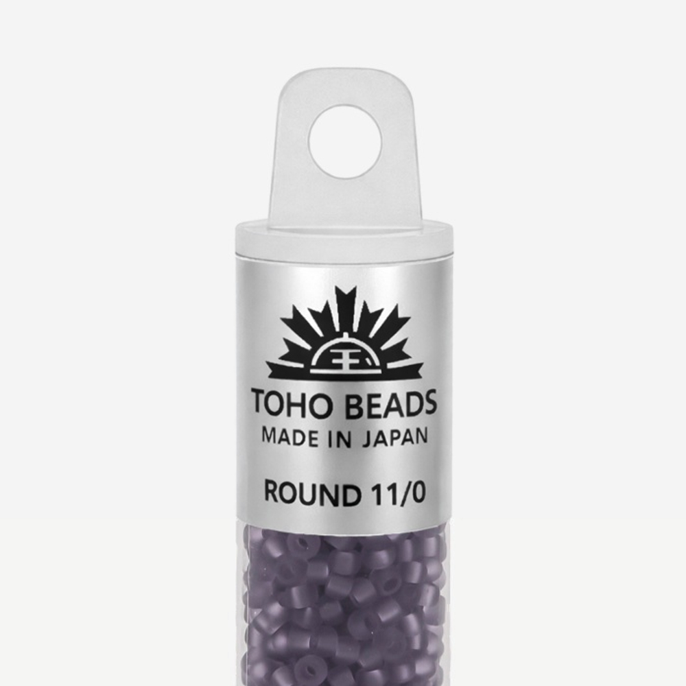 Японский бисер TOHO Round 11/0 (№19F), прозрачный матовый