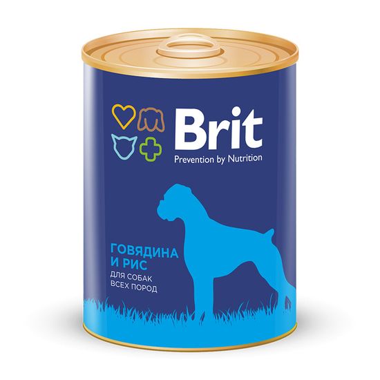 Brit Premium BEEF&RICE Говядина и рис, консервы для собак, 850 гр