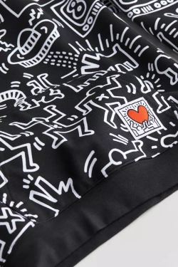 H&M Толстовка с капюшоном, черный