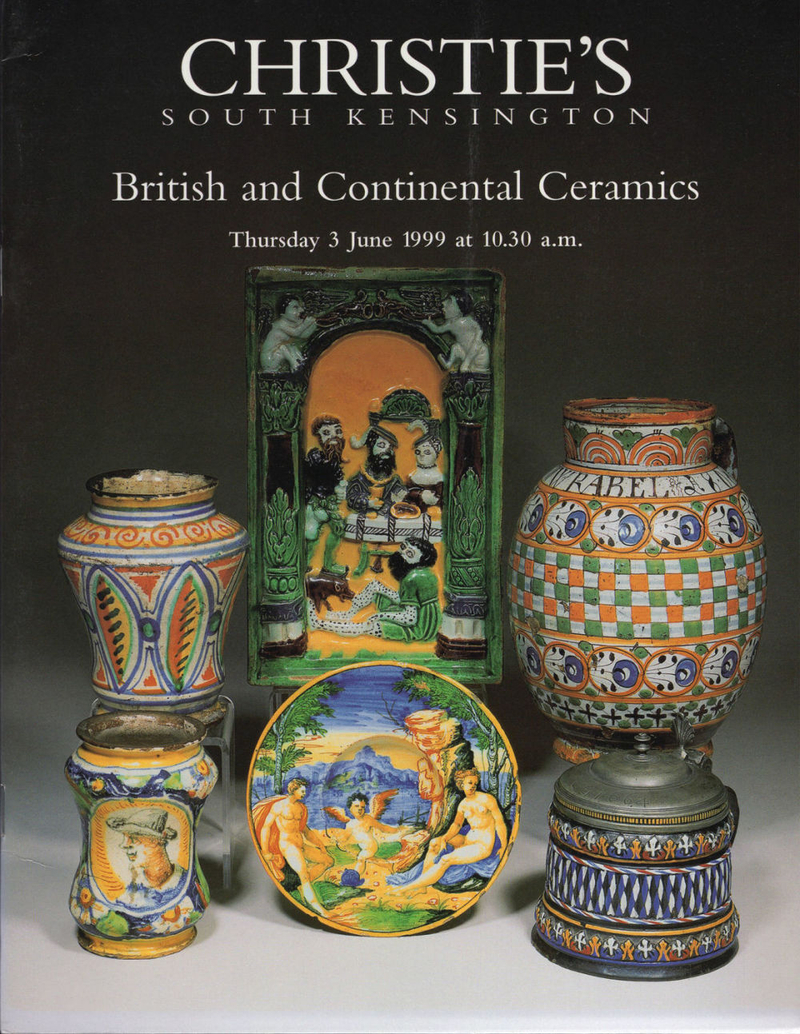 Каталог аукциона Christie's, Лондон, Британская и европейская керамика от 3 июня 1999 года