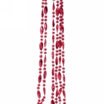 Бусы на ёлку 2м «Льдинка», Красный