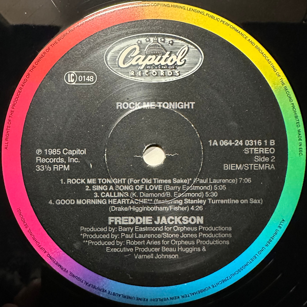 Freddie Jackson - Rock Me Tonight (Европа 1985г.)