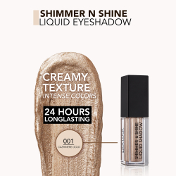 flormar Shimmer & Shine Liquid Shadow - глянцевые жидкие тени для век, 4,5 ml