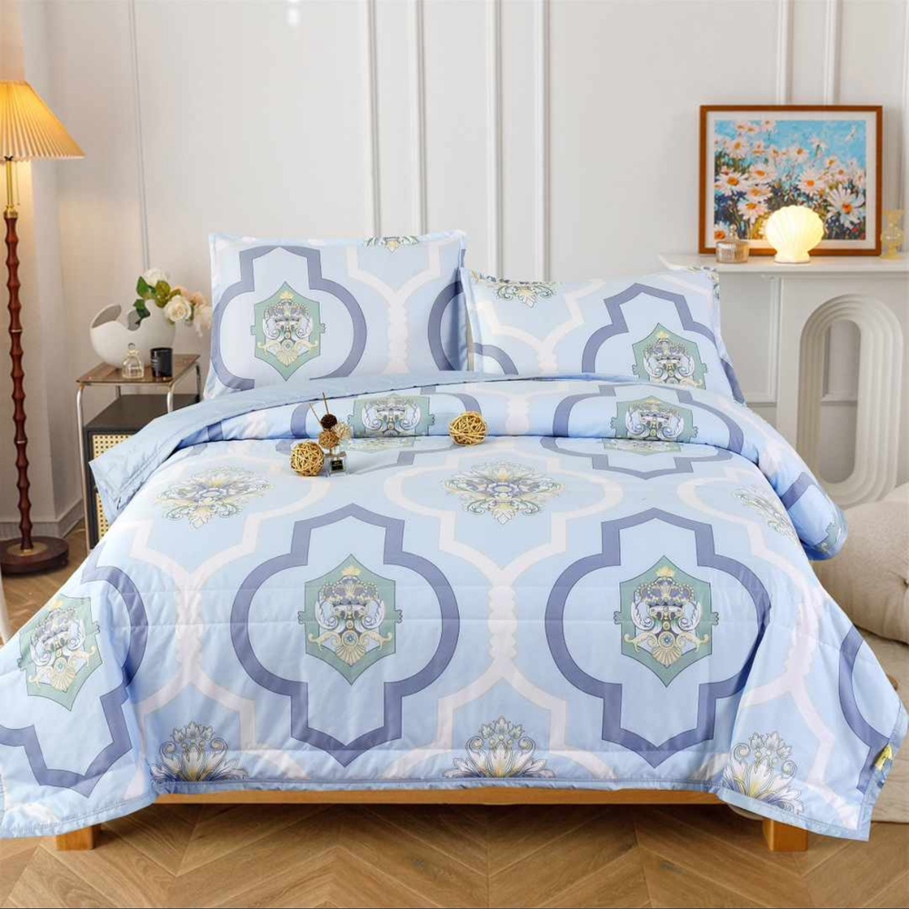 КПБ Кит С Одеялом МУН ШЕЛК 2сп АКЦИЯ !!! (от 10шт цена 5900тн)