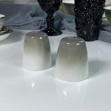 Lenardi 122-142 Наборо солонок 6,5см TORONTO GREY в под.уп. (х72)Фарфор