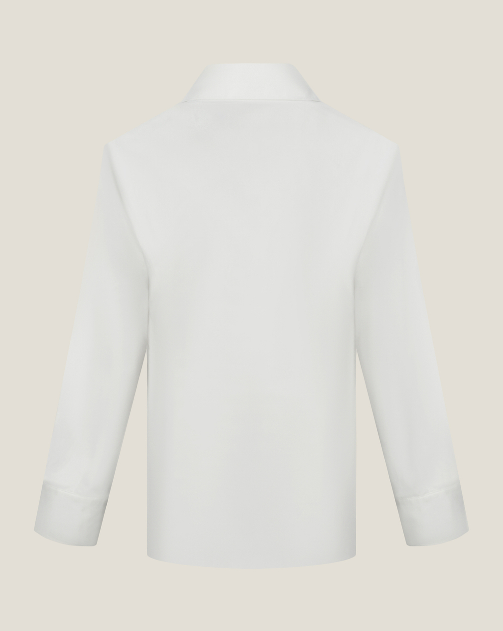 Рубашка "Идеальная" с плечами в белом