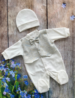 Комплект для мальчика (комбинезон, шапка) Артикул: 0403В (Размер: 56)