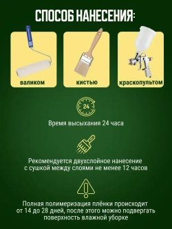 Лак матовый акриловый универсальный для стен камня дерева