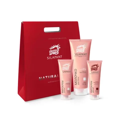 Силапант Подарочный набор для тела BODY CARE (молочко для тела+фитокрем для рук+фитокрем для ног), Две линии