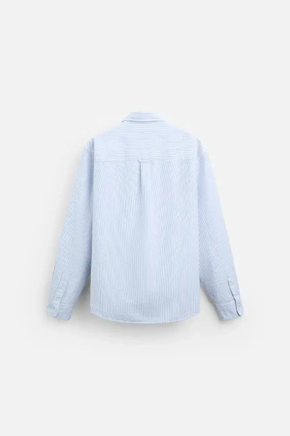 ZARА РУБАШКА ОКСФОРД, БЕЛЫЙ/НЕБЕСНО-ГОЛУБОЙ