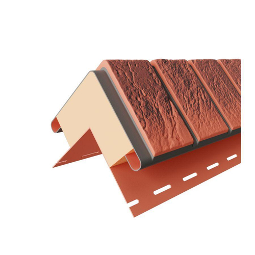 Углы к фасадному термосайдингу Dolomit венецианский кирпич 20 мм Корса