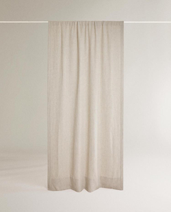 ZARA HOME ШТОРА С ТЕКСТУРОЙ, СЕРЫЙ
