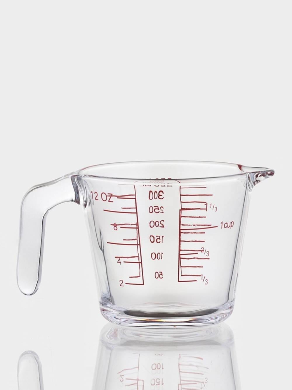 Кувшин мерный Доляна «Классика», 350 мл, 15×10.5×9 см, жаропрочное стекло, прозрачный