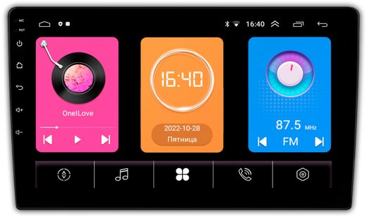Магнитола для Mitsubishi (206x105мм) - OEM GT9-9307 на Android 10, 2ГБ-16ГБ