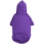 Кофта - толстовка для мелких пород собак «BRO Style», цвет фиолетовый, р M (на флисе)