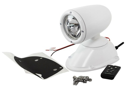 Прожектор с дистанционным управлением, белый корпус, ксенон, брелок, модель 981