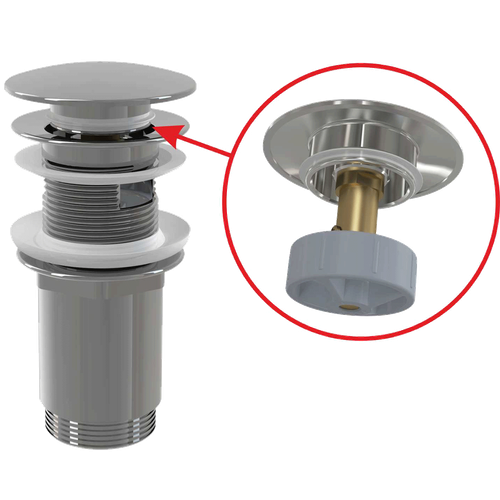 Водослив д/умыв. (с большой заглушкой) 5/4 А392 08840