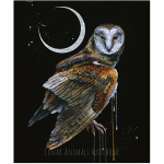 Тетрадь общая 48 листов на скрепке "Lunar dark Animals"