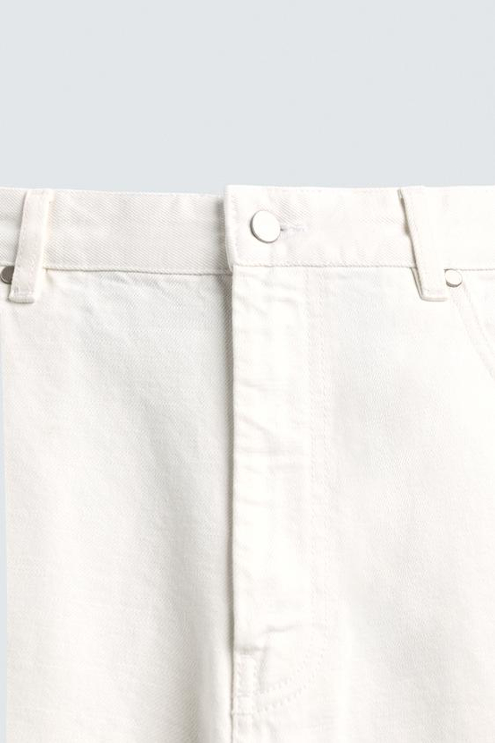 ZARA ДЖИНСЫ WIDE LEG, БЕЛЫЙ