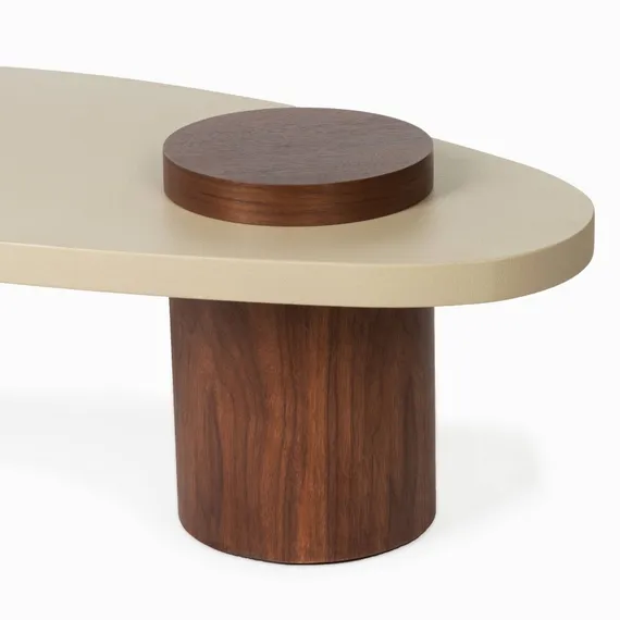 Журнальный стол Etmo 120х60 см, серый микроцемент