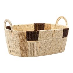 Корзина плетеная овальная Bodhran Chocolate из коллекции Ethnic, размер S