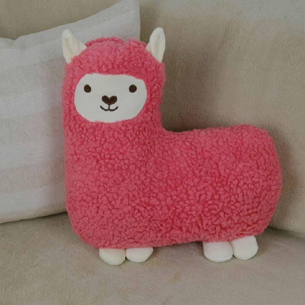 Мягкая игрушка Альпака из меха подарок для девочки мальчика