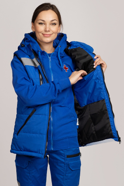 Жилет утепленный с капюшоном женский СП MedicLine