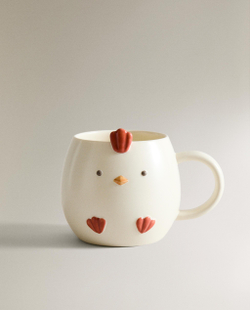 Zara Home кружка из фарфора, цвет разноцветный, 14 см